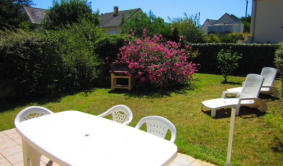 Jardin maison de vacances pour 6 personnes "Jersey" à Barneville Carteret